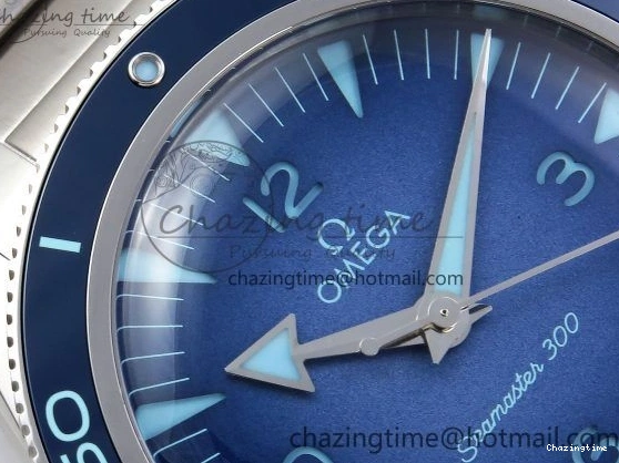 0101 Seamaster 300 Heritage VSF 1:1 Best Edition Blue Dial on SS Bracelet A8912 Super Clone Packable 7716
